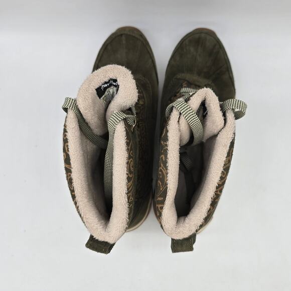 Kodiak Suede Leather Snow Boots Thinsulate Waterproof Winter Olive Green SZ 10 - Picture 4 of 10